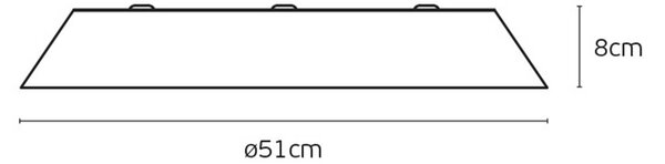 VK Light Woody LED stropní dřevěné svítidlo Ø270 mmHnědá