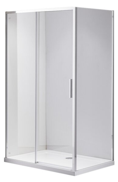 BPS-koupelny Obdélníkový sprchový kout NOVA CH 100x90 chrom/transparent - bez vaničky