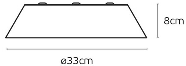 VK Light Woody LED stropní dřevěné svítidlo Ø270 mmHnědá