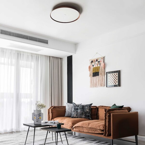 VK Light Woody LED stropní dřevěné svítidlo Ø270 mmHnědá