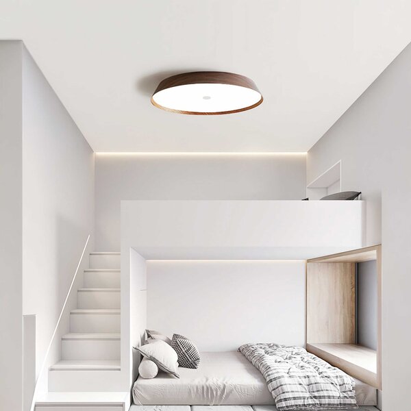VK Light Woody LED stropní dřevěné svítidlo Ø270 mmHnědá