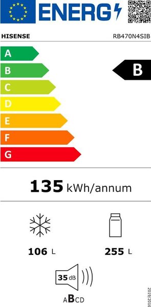 Lednice Hisense RB470N4SIB (B)