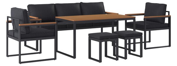 ZAHRADNÍ JÍDELNÍ SET 6dílné, kov, plast, textil Ambia Garden - Online Only zahradní nábytek, Online Only