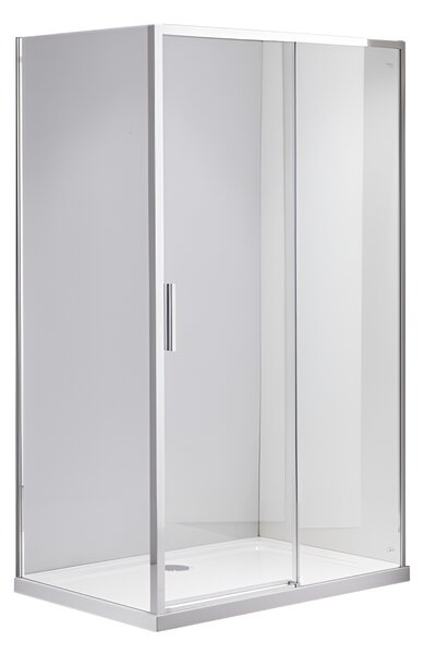 BPS-koupelny Obdélníkový sprchový kout NOVA CH 120x90 chrom/transparent - bez vaničky