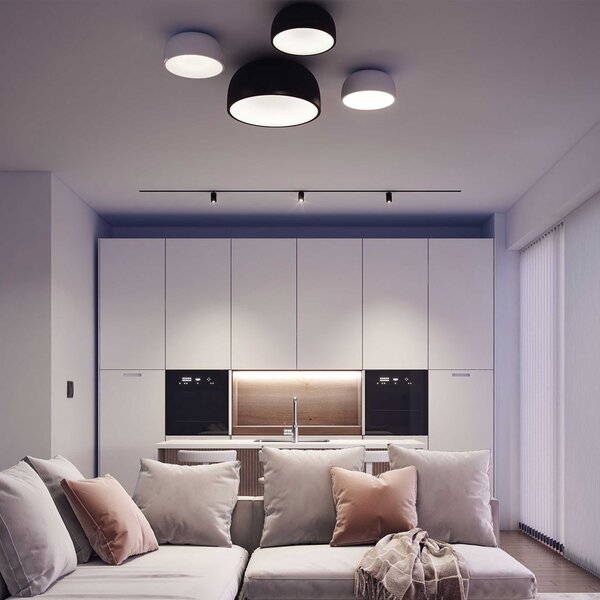 VK Light Bol E27 stropní svítidlo 250xØ500 mmČerná