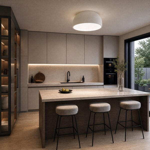 VK Light Bol E27 stropní svítidlo 250xØ500 mmČerná