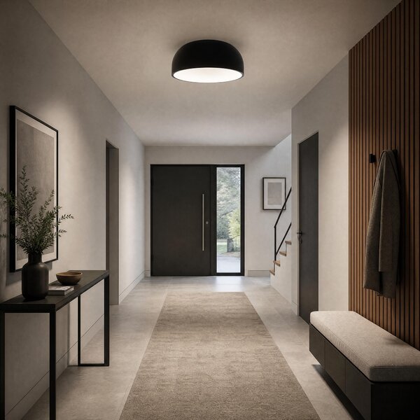 VK Light Bol E27 stropní svítidlo 250xØ500 mmČerná