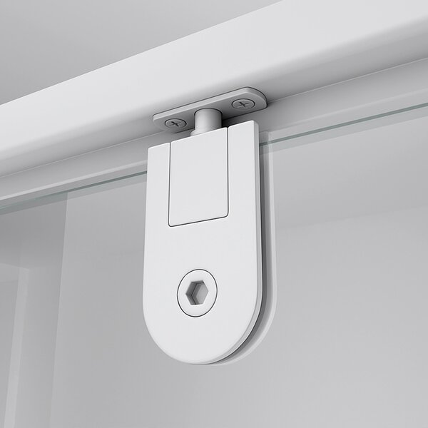 BPS-koupelny Obdélníkový sprchový kout KZ05A WH 90x80 bílá/transparent - bez vaničky