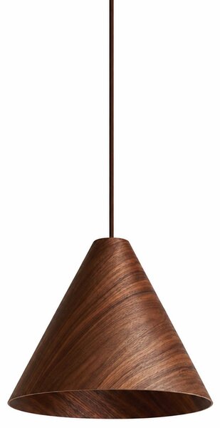 VK Light Woody E27 závěsné dřevěné svítidlo Hnědáø450 mm