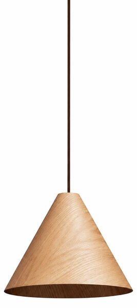 VK Light Woody E27 závěsné dřevěné svítidlo Hnědáø450 mm