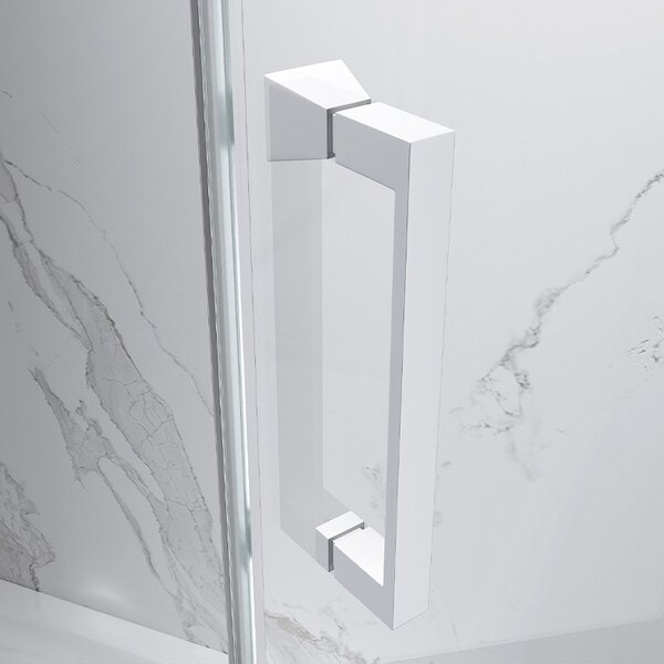 BPS-koupelny Obdélníkový sprchový kout KZ103 WH 90x80 bílá/transparent - bez vaničky