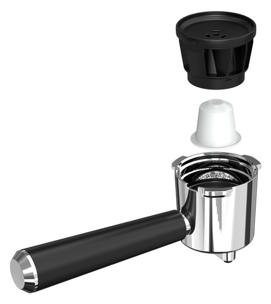 Pákový espresso kávovar s napěňovačem mléka BestBerg BBCF-2032 / 1350 W / 1,2 l / 20 bar / stříbrná/černá