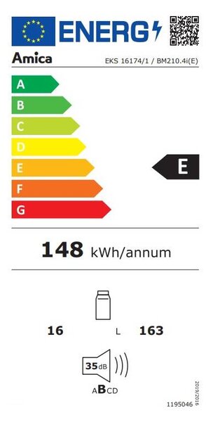 Vestavná chladnička Amica BM210.4i(E) (E)