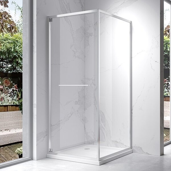BPS-koupelny Čtvercový sprchový kout KZ16A 80x80 chrom/transparent - bez vaničky