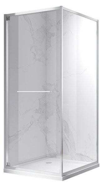 BPS-koupelny Čtvercový sprchový kout KZ16A 80x80 chrom/transparent - bez vaničky
