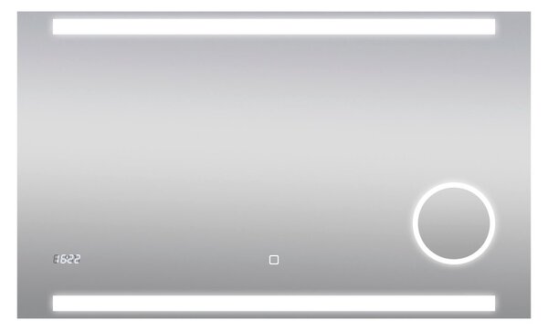 Silver Zrcadlo s LED osvětlením Rey, 100 × 60 cm