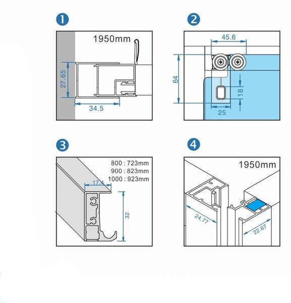 BPS-koupelny Čtvercový sprchový kout KZ16A 80x80 chrom/transparent - bez vaničky