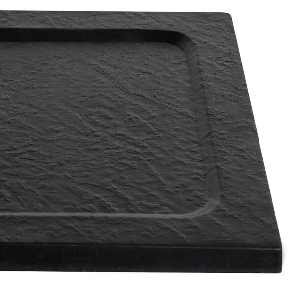BPS-koupelny Čtvercová akrylátová sprchová vanička SILK BL 70x70 černá