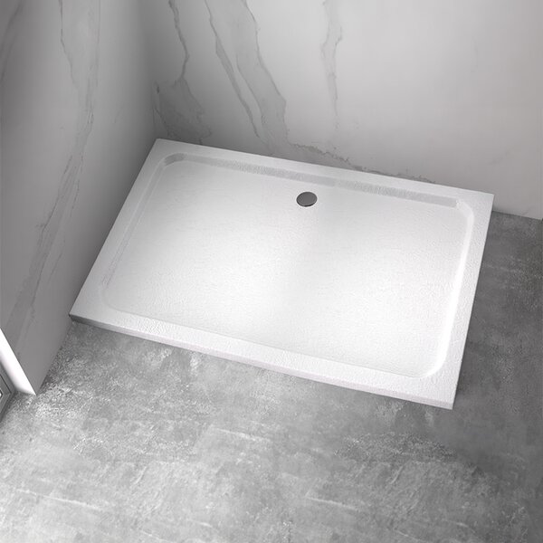 BPS-koupelny Obdélníková akrylátová sprchová vanička SILK WH 110x90 bílá