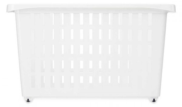 Arte Regal Atypický úzký úložný box na kolečkách, bílý, Agnes, 20l AR81689