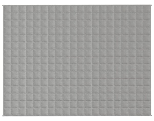 Zátěžová deka šedá 152 x 203 cm 7 kg textil