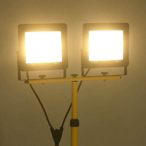 LED reflektor se stojanem 2 x 100 W teplé bílé světlo