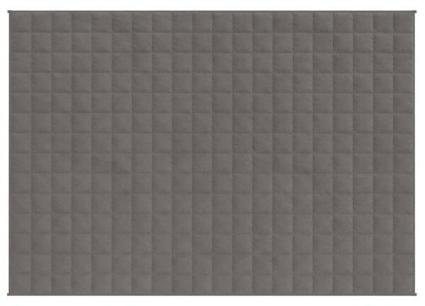 Zátěžová deka šedá 150 x 200 cm 11 kg textil