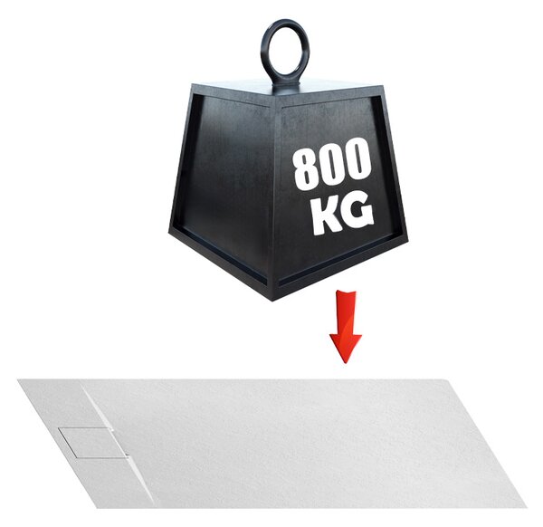 BPS-koupelny Čtvercová akrylátová sprchová vanička MIKO WH 80x80 bílá