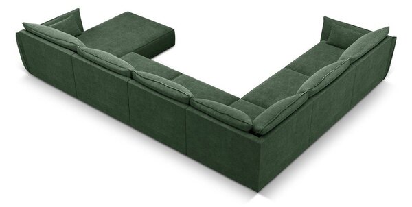 Tmavě zelená rohová pohovka (levý roh) Vanda – Mazzini Sofas