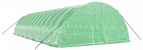 Skleník s ocelovým rámem zelený 84 m² 14 x 6 x 2,85 m