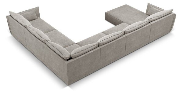 Světle šedá rohová pohovka (pravý roh) Vanda – Mazzini Sofas