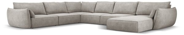 Světle šedá rohová pohovka (levý roh) Vanda – Mazzini Sofas