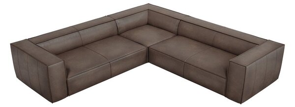 Hnědá kožená rohová pohovka (variabilní) Madame – Windsor & Co Sofas