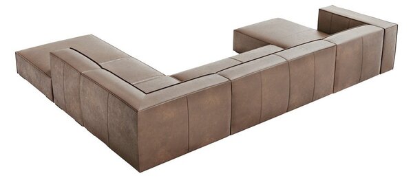 Světle hnědá kožená rohová pohovka (pravý roh) Madame – Windsor & Co Sofas