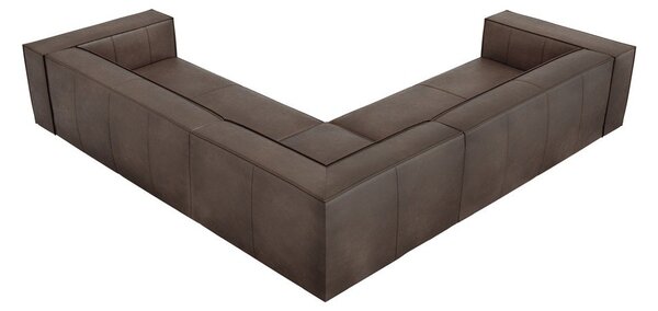 Hnědá kožená rohová pohovka (variabilní) Madame – Windsor & Co Sofas