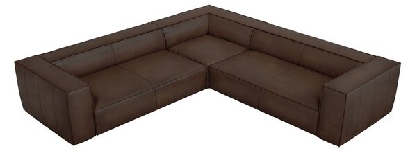 Tmavě hnědá kožená rohová pohovka (variabilní) Madame – Windsor & Co Sofas