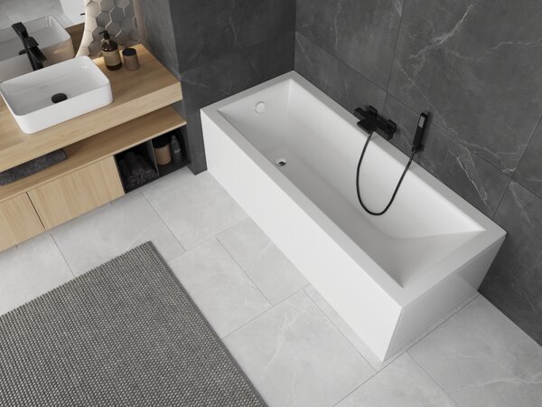 Mexen Cubik obdélníková vana 120 x 70 cm s krytem, bílá - 55031207000X