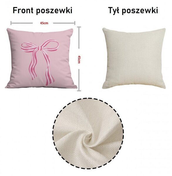 Povlak na polštář PINKARA 45x45 cm, růžový