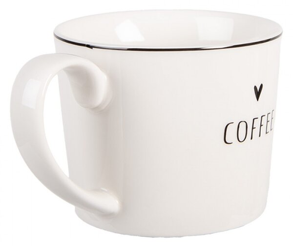 Keramický hrnek se srdíčkem Coffee z kolekce Happy and Smile – 12x8x7 cm / 275 ml