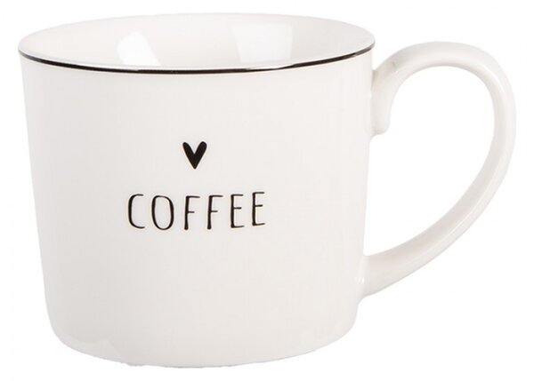 Keramický hrnek se srdíčkem Coffee z kolekce Happy and Smile – 12x8x7 cm / 275 ml