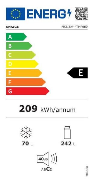 Lednice Snaige FR31SM-PTMP0E (E)
