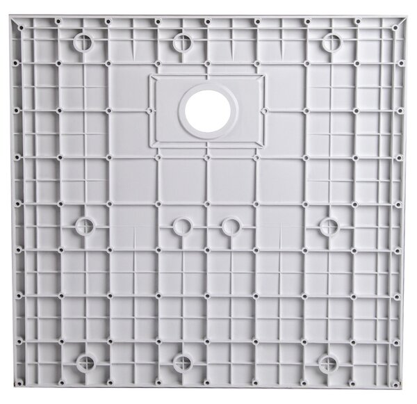 BPS-koupelny Čtvercová akrylátová sprchová vanička MAR RIKO WH 80x80 bílý mramor