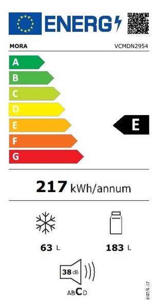 Vestavná chladnička Mora VCMDN 295 (E)