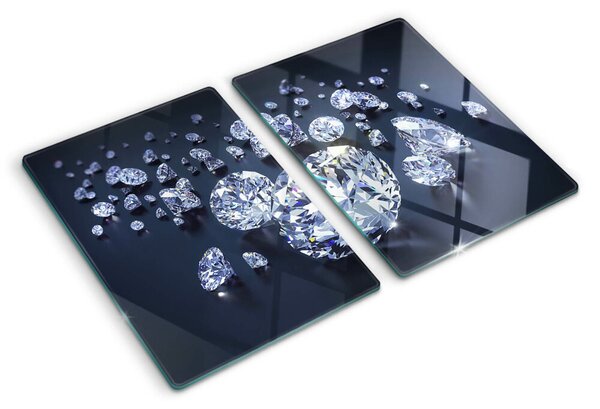 Skleněné krájecí prkénko Krystaly a diamanty ddk-nr-wm-00007763