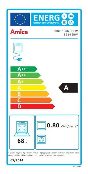 Elektrický sporák Amica SE 14 EBW (A)