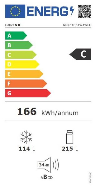 Lednice Gorenje NRK61C61W4WFE (C)