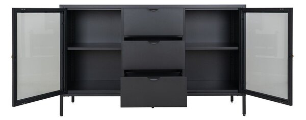 Černá kovová komoda 140x85 cm Dalby – House Nordic