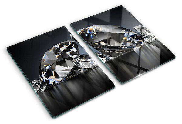 Skleněná deska do kuchyně Diamanty na černém pozadí ddk-nr-wm-00007765
