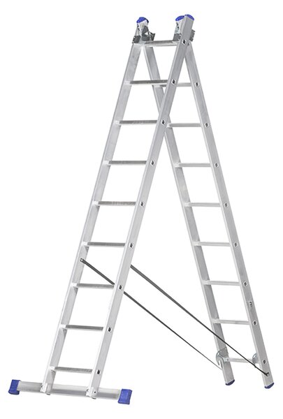 Elkop Hliníkový žebřík Multi 2x2,4m -9 příček