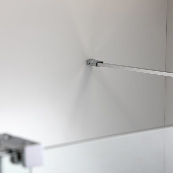 BPS-koupelny Posuvné sprchové dveře ASTRA CH DUO 140 chrom/transparent pro instalaci do niky - bez vaničky